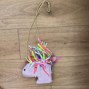 Crewcuts Glittery Unicorn Bag with Colorful Mane